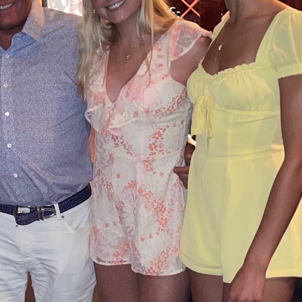 LOVERS + FRIENDS Floral Lace Abella Romper - Picture 3 of 3